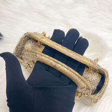 Load image into Gallery viewer, Lady Dior rare exotic snakeskin mini, gold hdw.