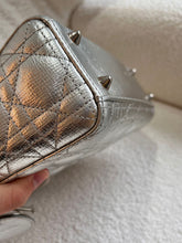 Load image into Gallery viewer, Lady Dior small silver cannage lambskin, with silver hdw