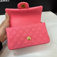 Load image into Gallery viewer, Chanel pink mini caviar with top handle