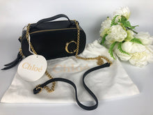 Load image into Gallery viewer, Chloe mini vanity crossbody smooth calfskin bag with gold hdw.