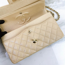 Load image into Gallery viewer, Chanel pearl beige medium caviar, with gold hdw