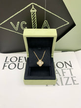 Load image into Gallery viewer, Van Cleef & Arpels Ltd edition 2014 grey mother of pearl diamond holiday pendant