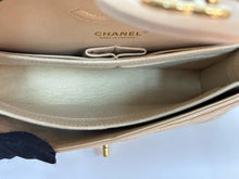 Load image into Gallery viewer, Chanel beige caviar medium classic flap, gold hdw