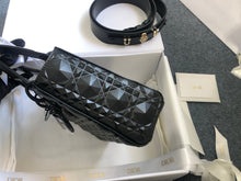 Load image into Gallery viewer, Lady Dior small black with diamond quilted leather