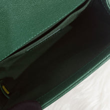 Load image into Gallery viewer, Chanel green small caviar boy, aged gold hdw