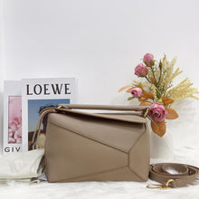 Load image into Gallery viewer, Loewe small puzzle bag, sand with gold hdw