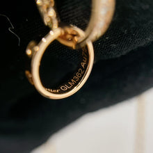 Load image into Gallery viewer, Cartier 18K rose gold double rings love pendant, half-paved diamond