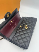 Load image into Gallery viewer, Chanel black caviar small classic flap, gold hdw
