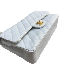 Load image into Gallery viewer, Chanel rare white caviar medium classic double flap, gold hdw 14 series