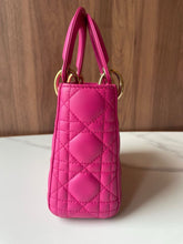 Load image into Gallery viewer, Lady Dior mini in Barbie pink with gold hdw