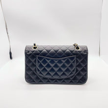Load image into Gallery viewer, Chanel black caviar medium classic, gold hardware, chip