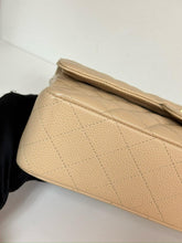 Load image into Gallery viewer, Chanel beige caviar medium classic flap, gold hdw