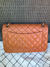 Load image into Gallery viewer, Chanel caramel caviar jumbo, silver hdw