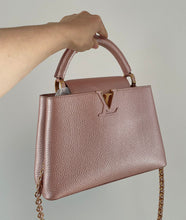 Load image into Gallery viewer, Louis Vuitton capucines BB pearl pink Taurillon leather