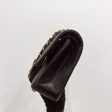 Load image into Gallery viewer, Chanel medium black caviar classic flap, gold hdw 28 series