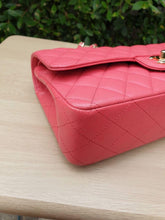 Load image into Gallery viewer, Chanel dark pink caviar medium classic flap, gold hdw