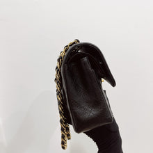 Load image into Gallery viewer, Chanel small black caviar classic flap, gold hdw 26 series