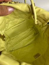 Load image into Gallery viewer, Chanel 22 mini yellow, with gold hdw
