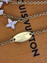 Load image into Gallery viewer, Louis Vuitton iconic pink enamel and brass necklace