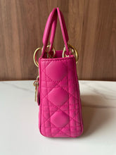Load image into Gallery viewer, Lady Dior mini in Barbie pink with gold hdw