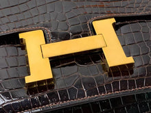 Load image into Gallery viewer, Hermes Vintage Constance 23, brown crocodile