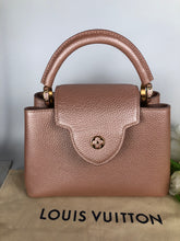 Load image into Gallery viewer, Louis Vuitton pink pearl capucines BB in taurillon leather