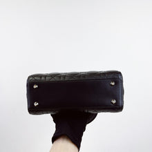 Load image into Gallery viewer, Lady Dior small black lambskin with gold hdw