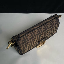 Load image into Gallery viewer, Fendi medium baguette, tobacco brown jacquard