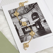 Load image into Gallery viewer, VCA Van Cleef & Arpels Vintage Alhambra gold guilloche bracelet, 5 motifs