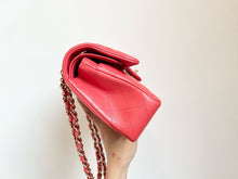 Load image into Gallery viewer, Chanel small pink caviar classic flap, gold hdw