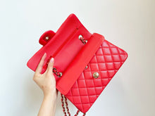 Load image into Gallery viewer, Chanel small pink caviar classic flap, gold hdw