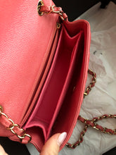 Load image into Gallery viewer, Chanel 18s pearly pink caviar mini rectangular, light gold hdw