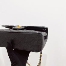 Load image into Gallery viewer, Chanel small black caviar classic flap, gold hdw 26 series