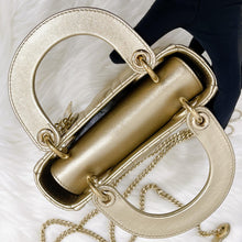 Load image into Gallery viewer, Lady Dior gold mini, gold hdw