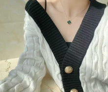 Load image into Gallery viewer, Very rare Van Cleef & Arpels (VCA) 2013 rare green malachite diamond holiday pendant, 18k gold