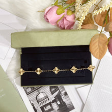 Load image into Gallery viewer, VCA Van Cleef & Arpels Vintage Alhambra gold guilloche bracelet, 5 motifs