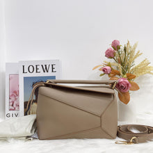 Load image into Gallery viewer, Loewe small puzzle bag, sand with gold hdw