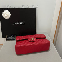 Load image into Gallery viewer, Chanel 28 series red caviar small classic flap, gold hdw