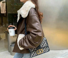 Load image into Gallery viewer, Dior Montaigne 30 navy blue, gold hdw