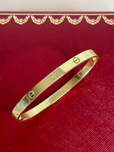 Load image into Gallery viewer, Cartier 2025 4.8mm medium model love Bangle, 18k yellow gold