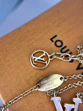 Load image into Gallery viewer, Louis Vuitton iconic pink enamel and brass necklace