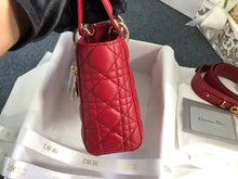 Load image into Gallery viewer, Lady Dior red small, with gold hdw