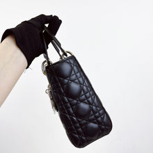 Load image into Gallery viewer, Lady Dior small black lambskin with gold hdw