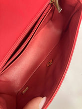 Load image into Gallery viewer, Chanel Pink/red mini lambskin with gold hdw.