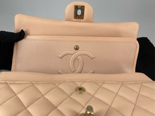 Load image into Gallery viewer, 23S Chanel light beige caviar medium classic flap, gold hdw.