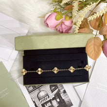 Load image into Gallery viewer, VCA Van Cleef & Arpels Vintage Alhambra gold guilloche bracelet, 5 motifs
