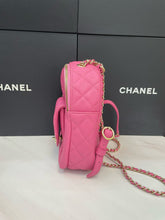 Load image into Gallery viewer, Chanel pink caviar backpack, gold hdw