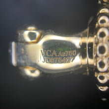 Load image into Gallery viewer, Van Cleef & (VCA) white mother of pearl 18k gold vintage Alhambra earrings
