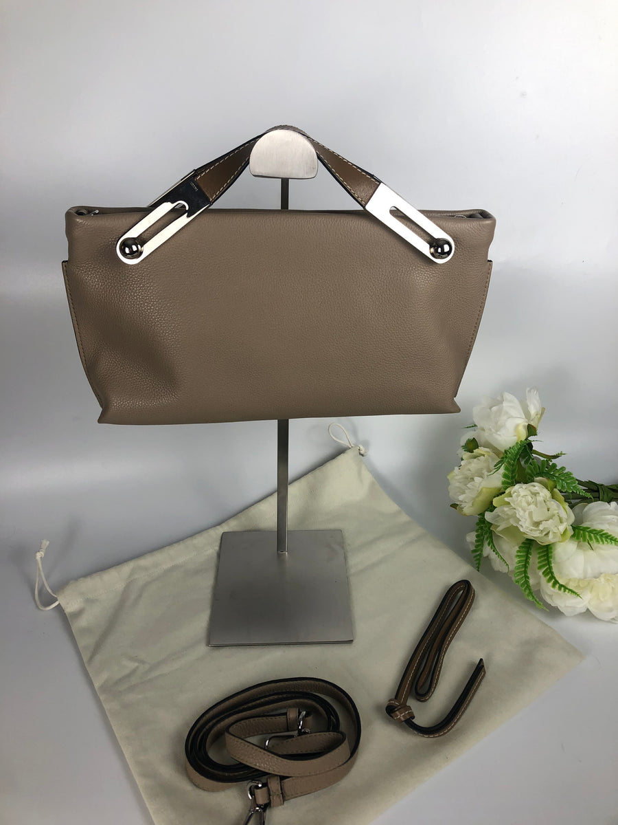 Loewe small missy bag, taupe beige leather