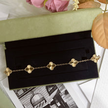 Load image into Gallery viewer, VCA Van Cleef & Arpels Vintage Alhambra gold guilloche bracelet, 5 motifs